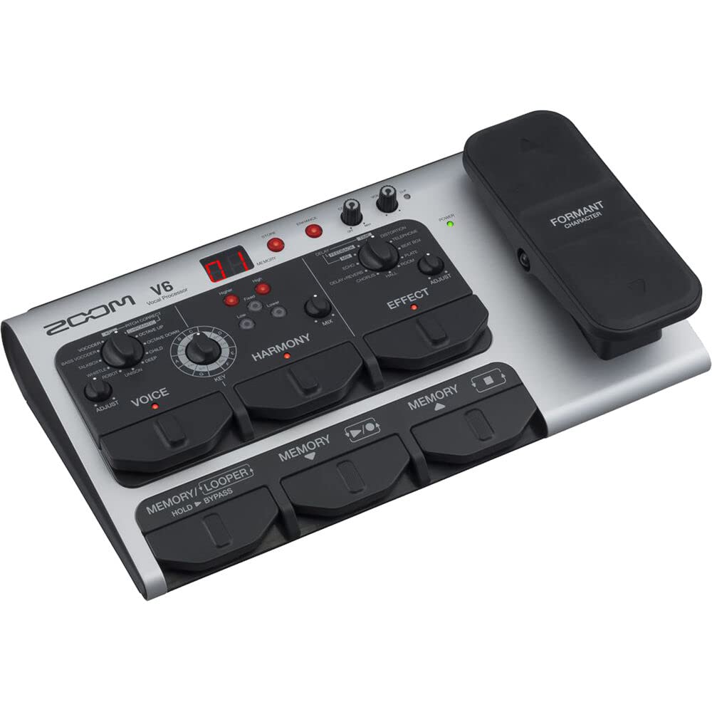 Zoom V6-SP Multi-Effects Vocal Processor Pedal with AKG K240 Studio Headphones Bundle - Professional Audio Effects for Singers & Musicians - Perfect for Live Performances, Studio Recording & Home Practice