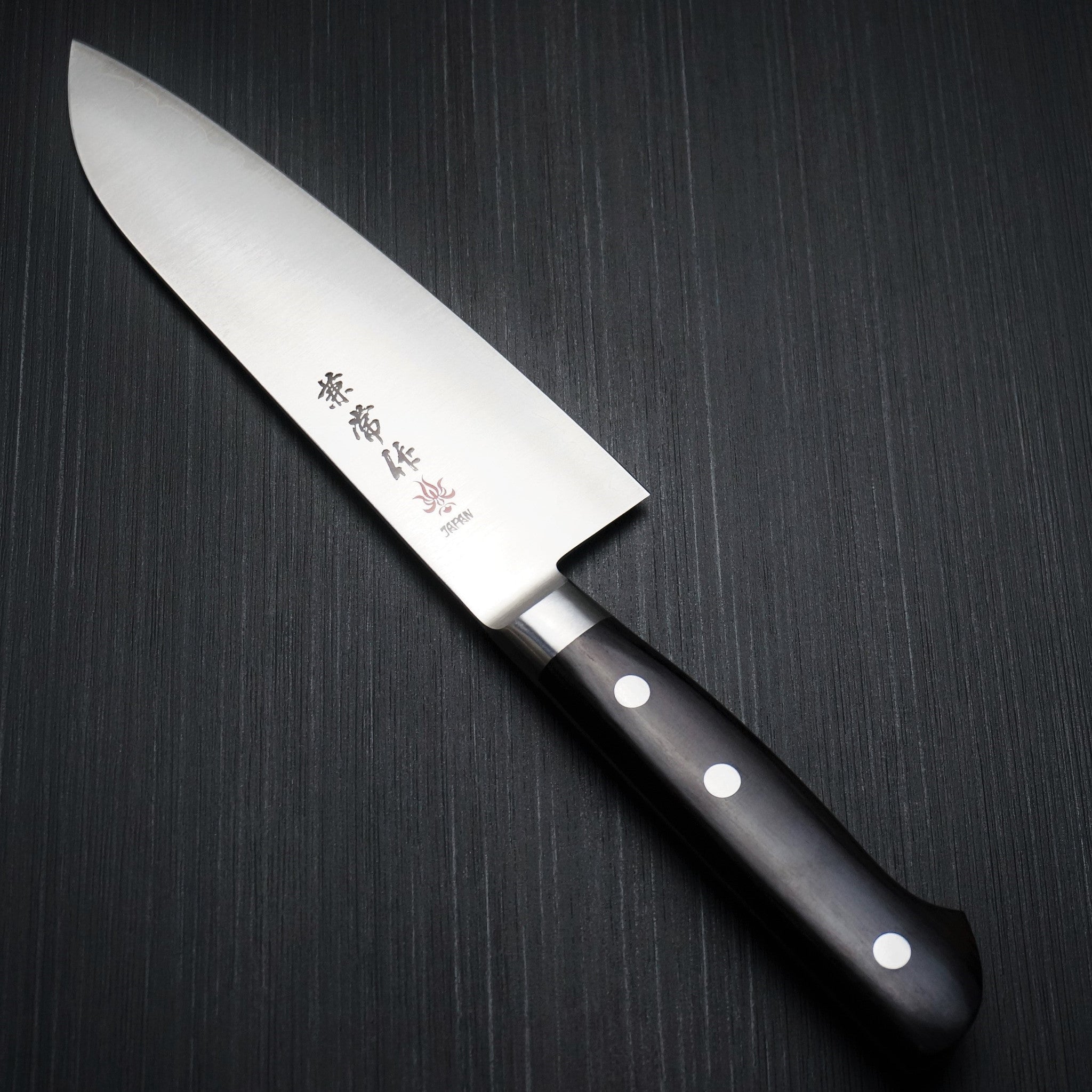 Premium Kanetsune Seki Super Gold 2 Powdered Steel Santoku Knife 165mm - Japanese Kitchen Knife for Professional Chefs & Home Cooking - Perfect for Slicing, Dicing & Mincing Vegetables, Meat & Fish