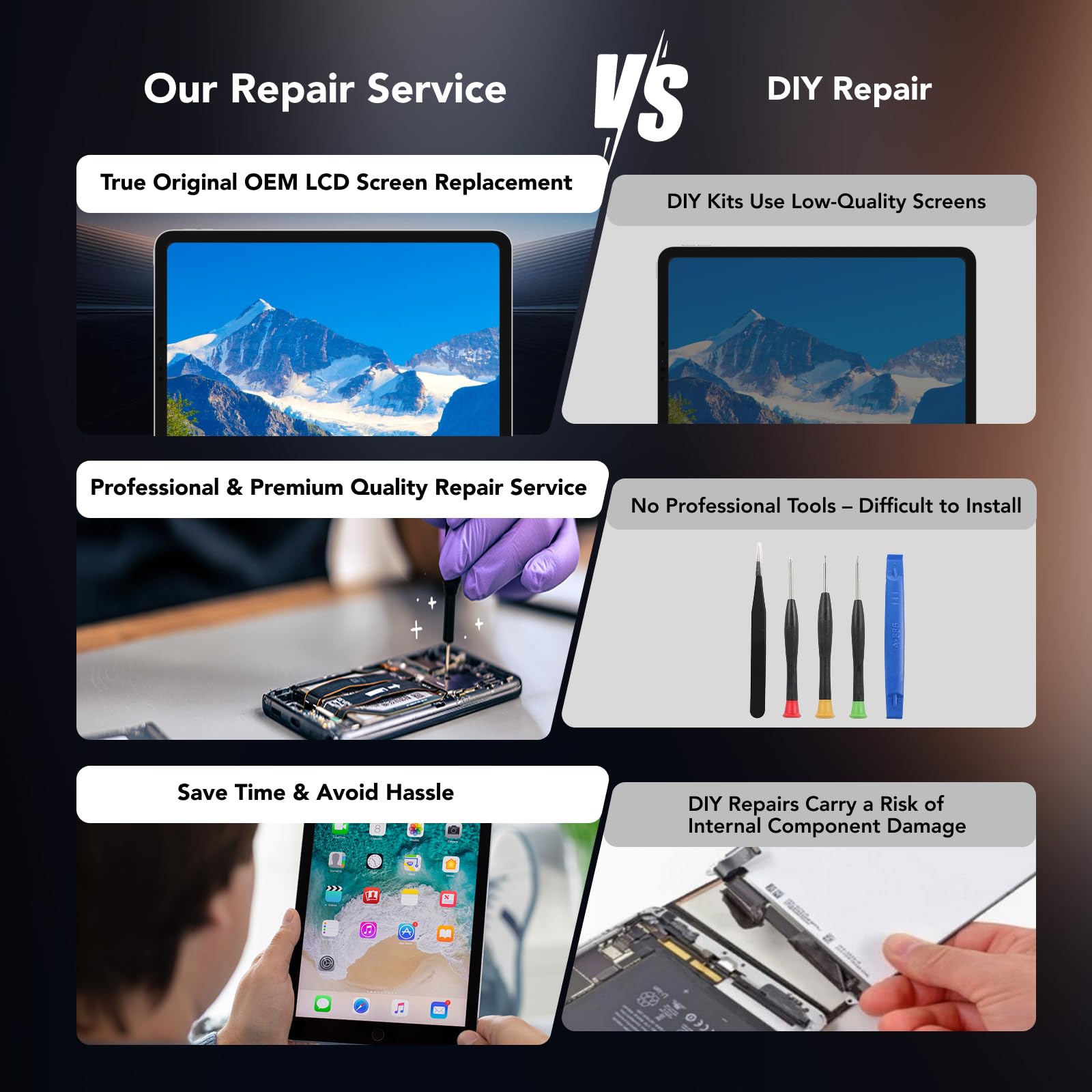 Original OEM Pull Screen Replacement for iPad Air 2 9.7