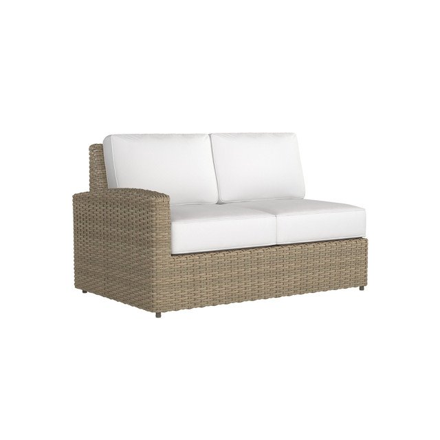 Phisco Biscayne 4-Piece Outdoor Sectional Sofa Set with Coffee Table - Water-Resistant Patio Furniture for Backyard, Poolside & Garden Relaxation