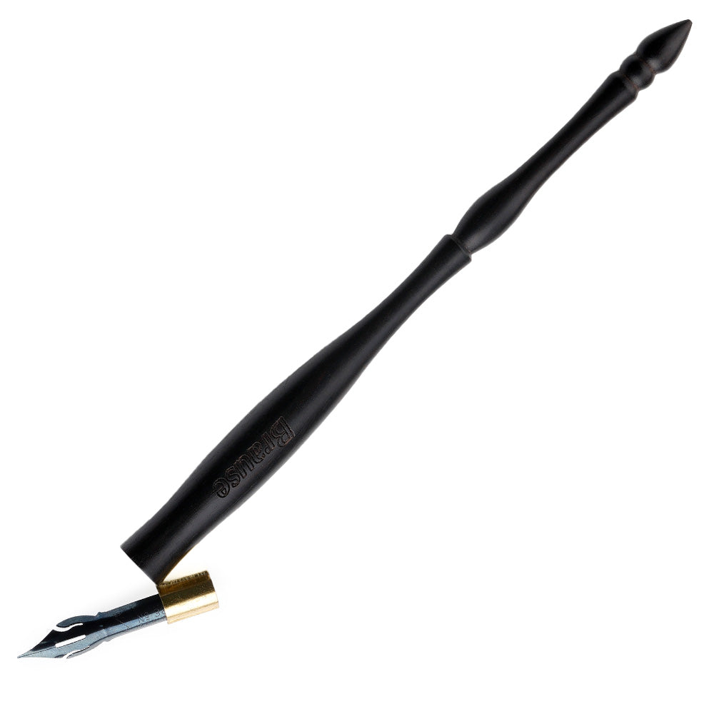 Brause Oblique Wooden Nib Holder for Calligraphy - Perfect for Dip Pen Writing, Hand Lettering & Artistic Drawing