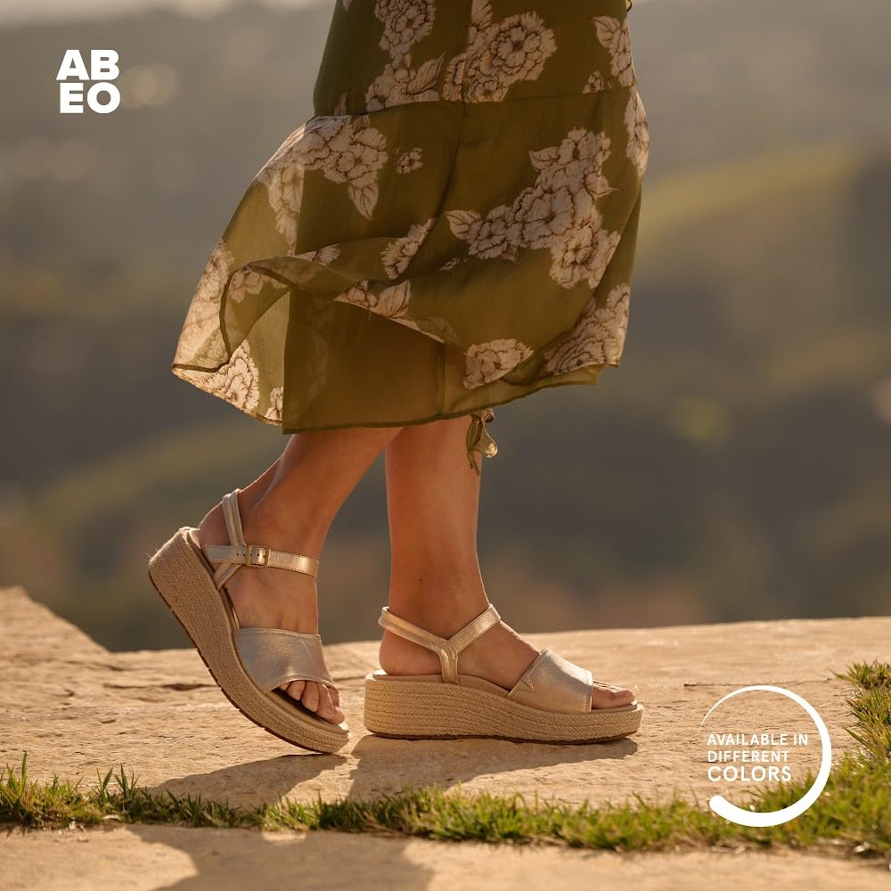 ABEO Solstice Women's Comfort Sandals with Arch Support & Metatarsal Pads - Pain Relief for Ball of Foot - Ideal for Walking, Travel & Everyday Wear