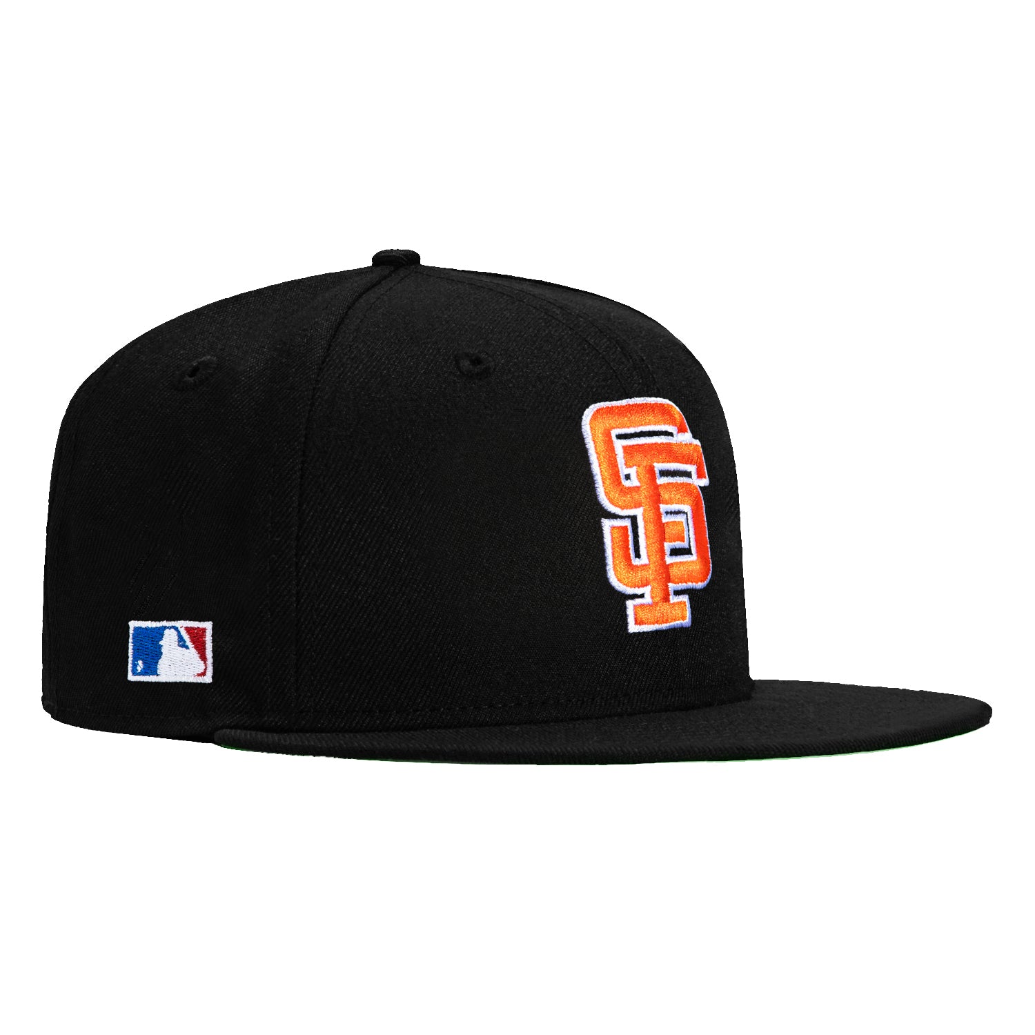 New Era 59Fifty San Francisco Giants Batterman Patch Adjustable Baseball Cap - Black & Orange Snapback Hat for Men & Women | Perfect for Baseball Games, Sports Events & Streetwear Fashion
