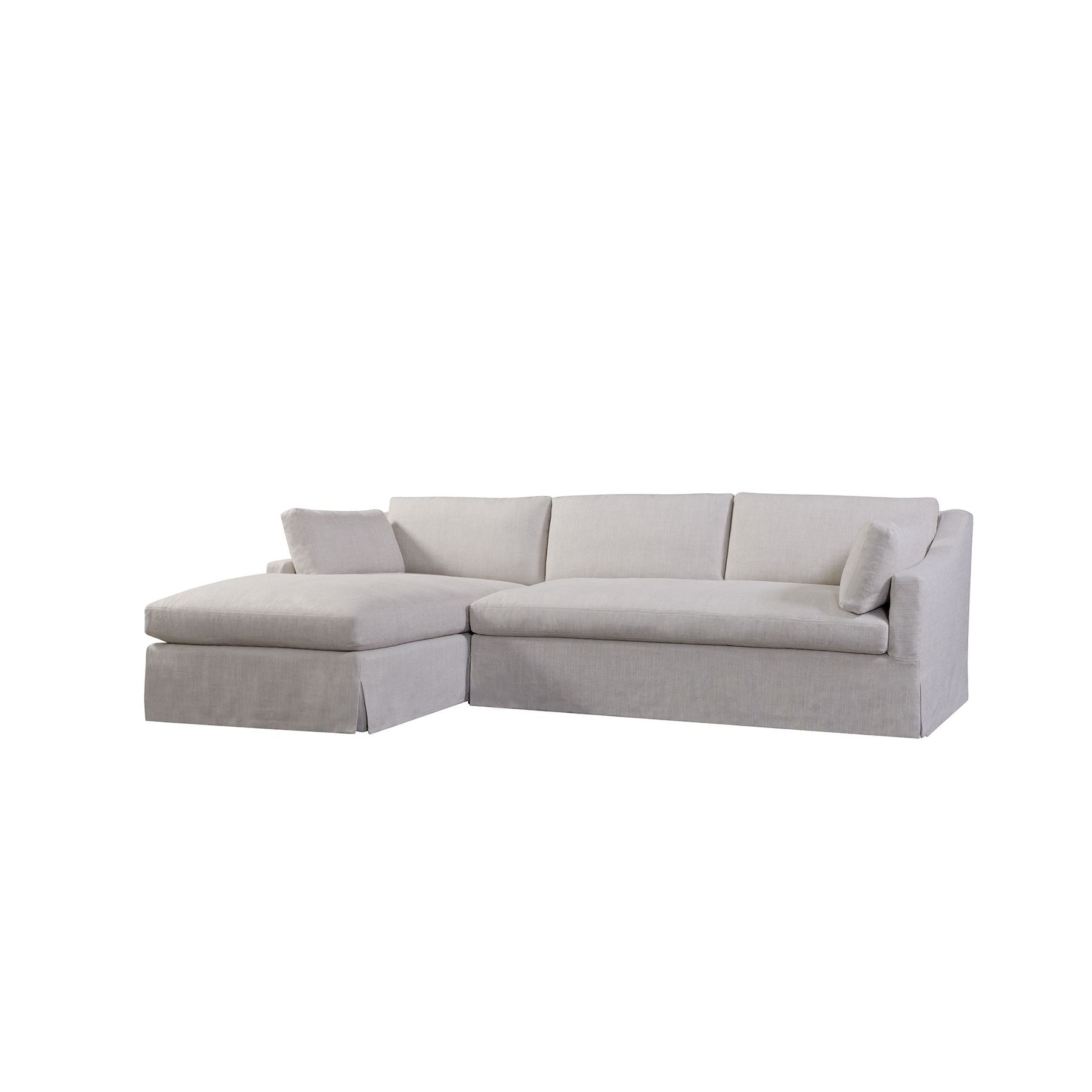 Franklin Sofa - Modern Slipcovered Sectional Left Chaise Sofa for Living Room | Comfortable & Stylish L-Shaped Couch for Small Spaces, Apartments & Family Gatherings