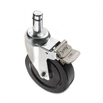 Alera Heavy Duty Caster Kit for Wire Shelving - 4-Piece Set (Pack of 2) - Smooth Rolling Wheels for Easy Mobility in Warehouses, Kitchens & Retail Stores