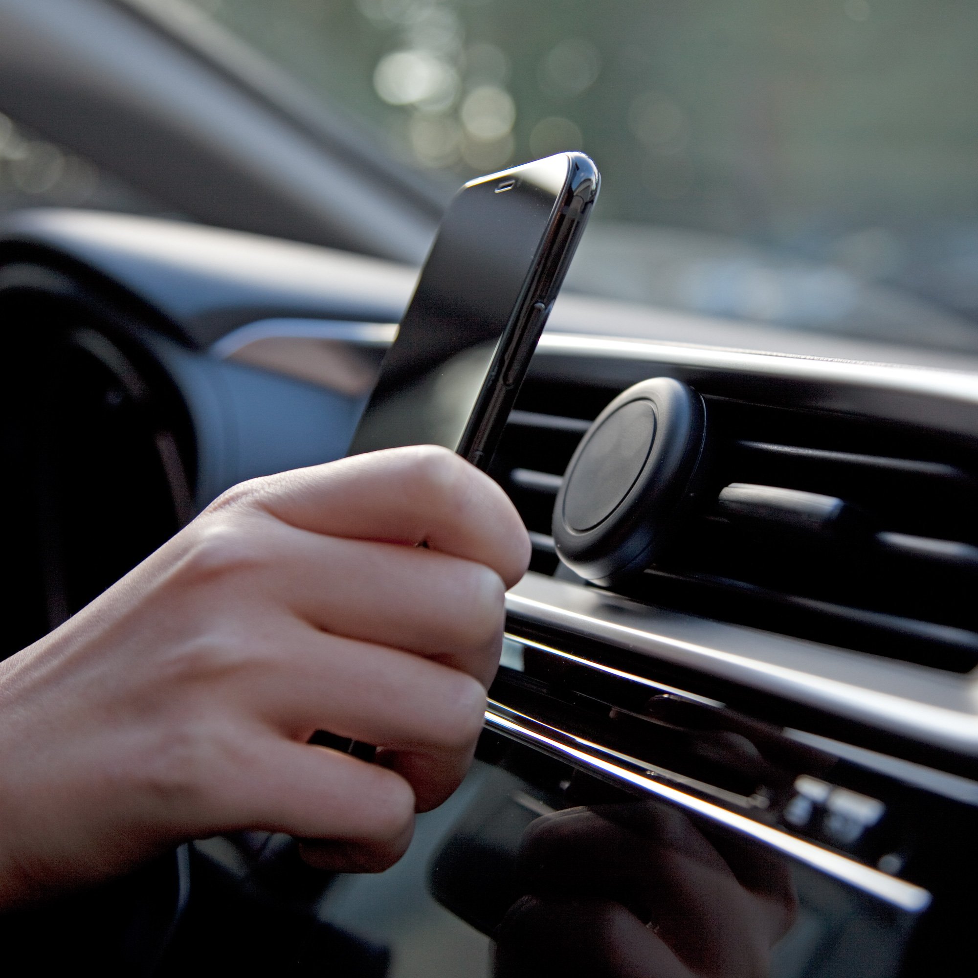 BoxWave Magnetic Car Mount Holder for Microsoft Surface Duo - Strong Secure Phone Mount, Adjustable Car Phone Stand for Safe Driving | Perfect for Road Trips, GPS Navigation & Hands-Free Calling