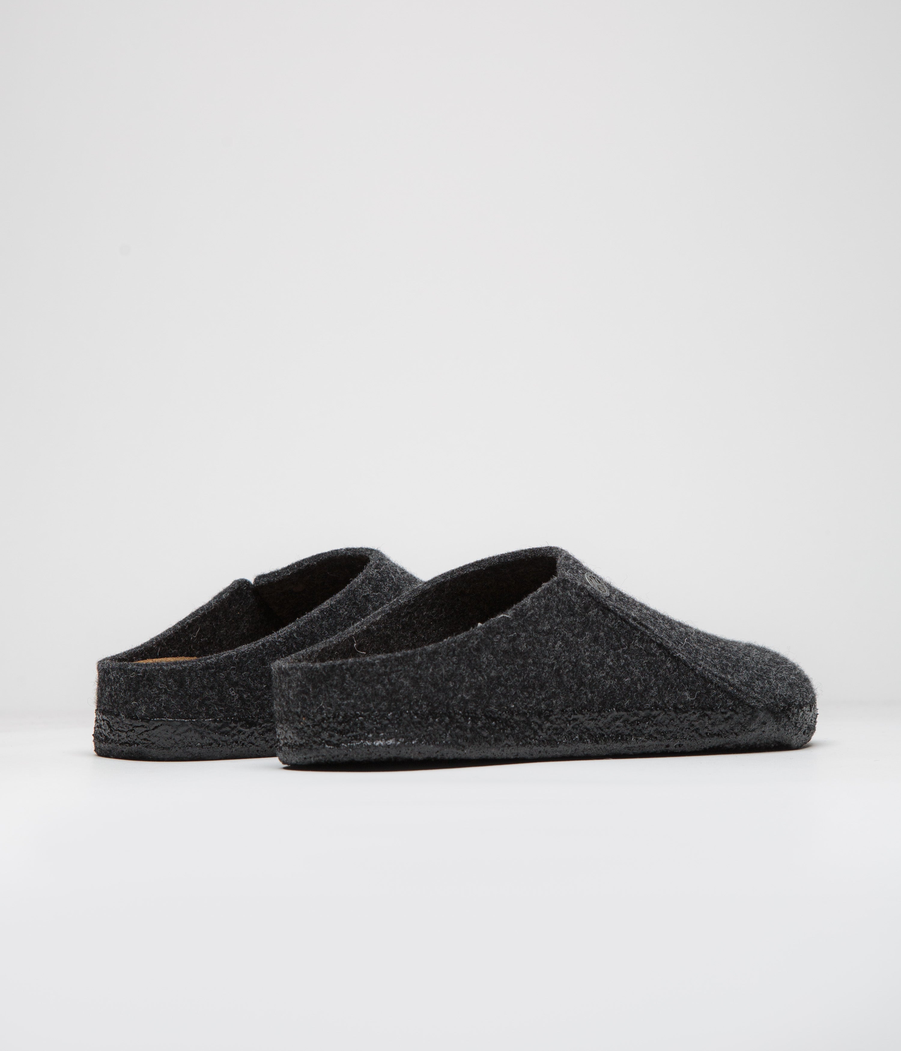 Birkenstock Zermatt Cozy Felt Slippers for Men & Women - Anthracite Grey - Premium Comfort House Shoes for Indoor & Outdoor Use