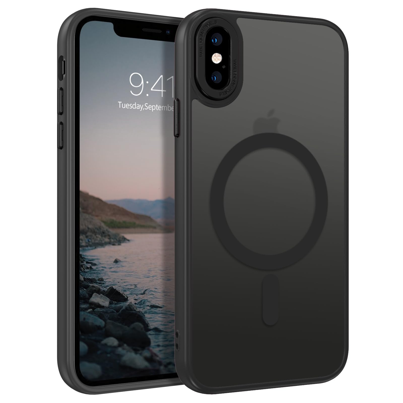 BENTOBEN Magnetic iPhone Xs Max Case [Magsafe Compatible] - Slim Translucent Matte Cover with Shockproof Protection for iPhone Xs Max 6.5