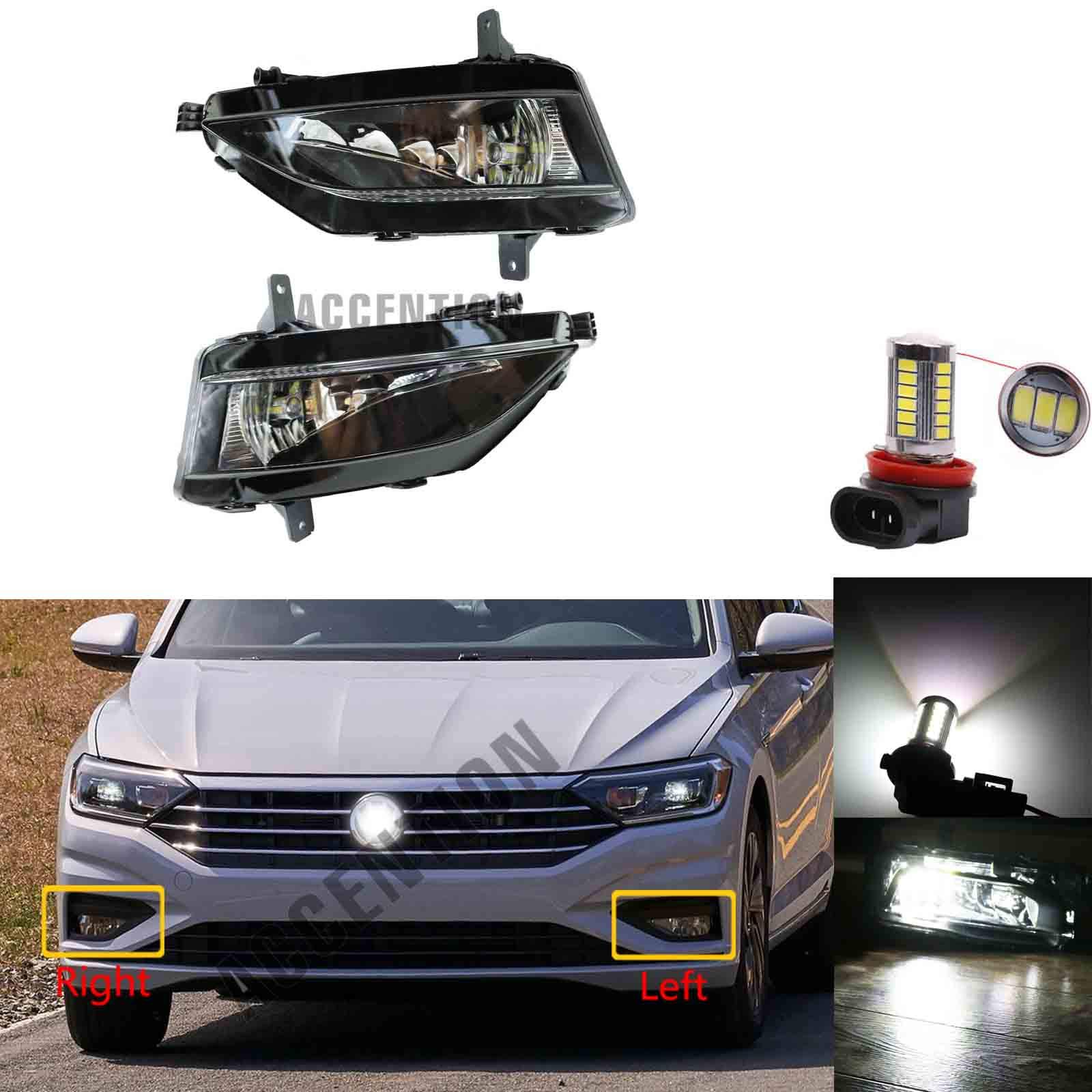High-Quality LED Fog Lights for VW Jetta MK7 (2019-2020) - Durable Front Bumper Fog Lamps with Bright LED Beams | Perfect for Night Driving, Foggy Conditions & Enhanced Car Styling