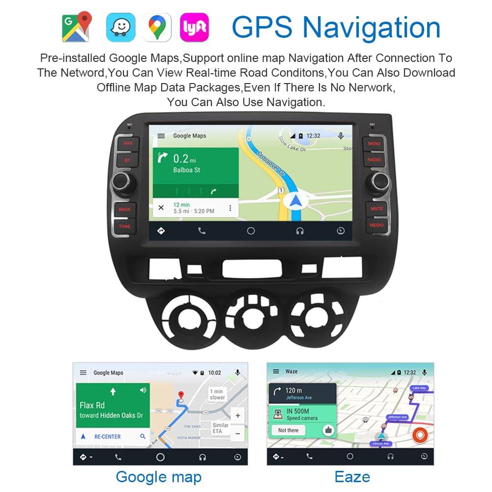 Honda Fit Jazz 2004-2007 Android 13 Car Stereo - 8