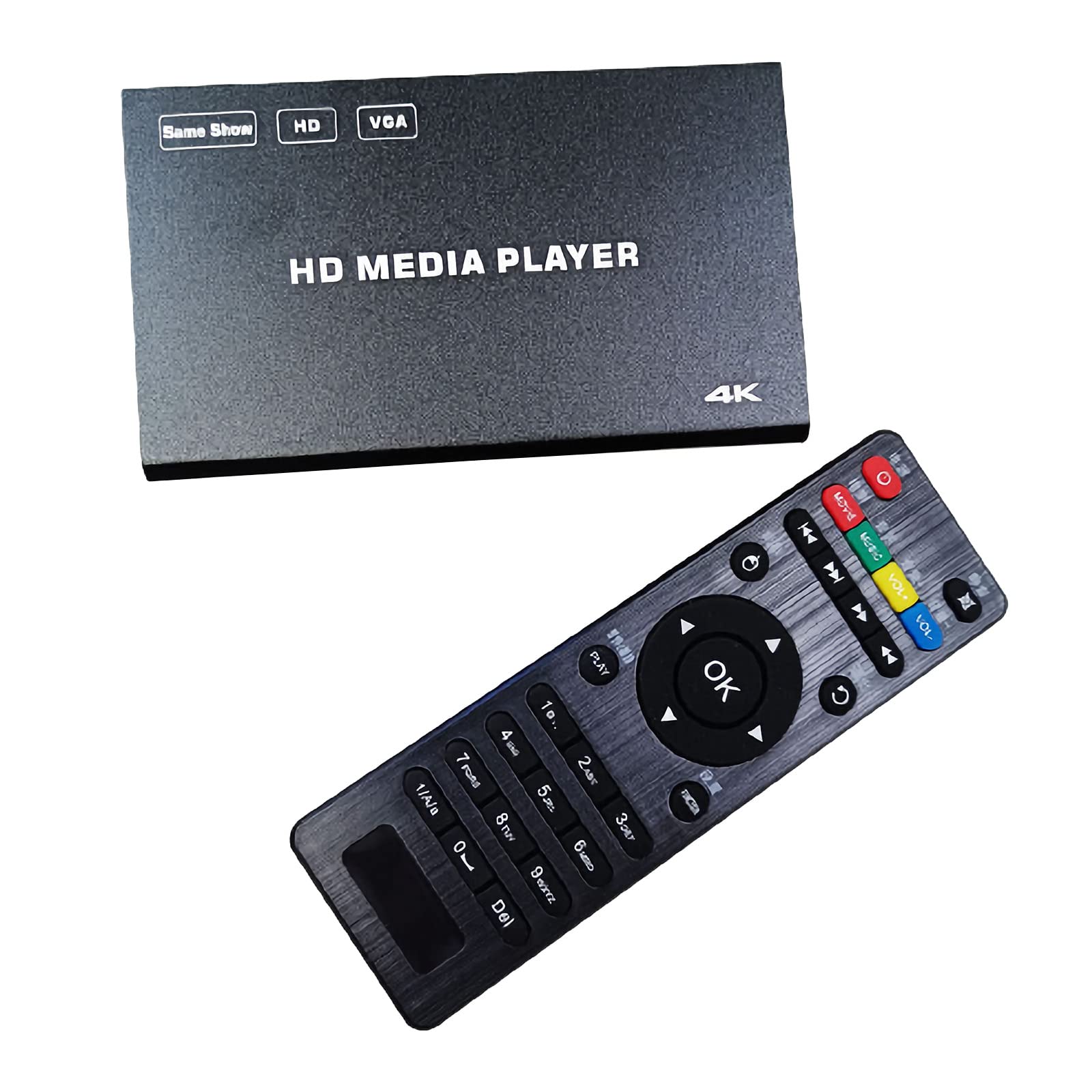 ZXNQ 4K Ultra HD Blu-ray Player with Hard Screen Support, Seamless Splicing, Subtitle Options, Breakpoint Memory & Auto Power-On Loop - Perfect for Home Theater, Business Presentations, and Digital Signage Displays