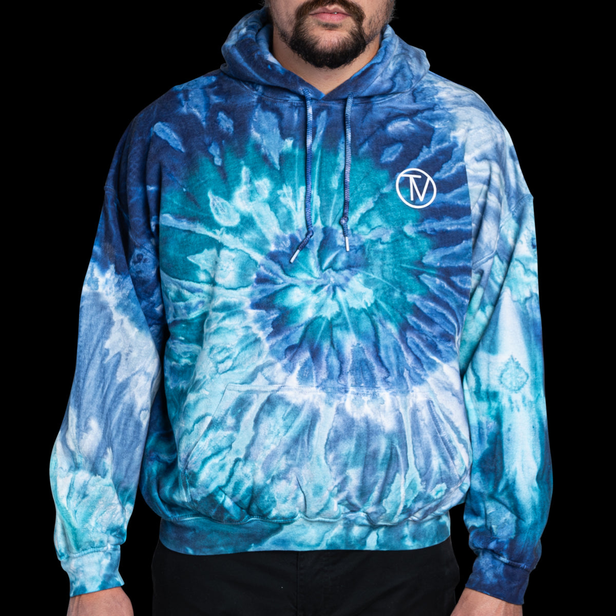 Trendy Tie Dye TV Hoodie Sweatshirt for Men & Women - Soft Cotton Pullover for Casual Wear, Lounge & Street Style Fashion