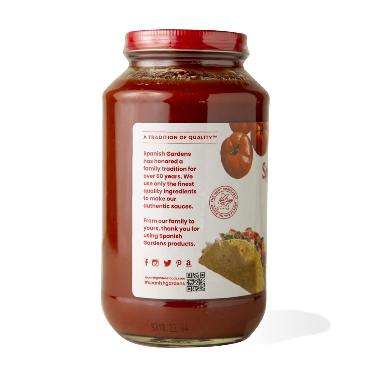 Authentic Mexican Hot Taco Sauce (6 Pack) - Spicy Tex-Mex Sauce Made with Original Family Recipe - 23 oz Bottles - Perfect for Tacos, Burritos, Nachos & Mexican Food Lovers