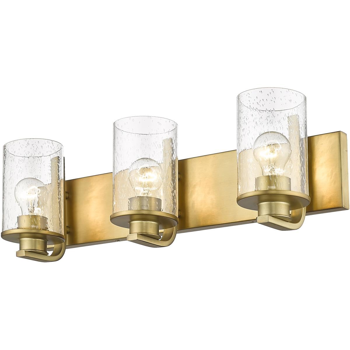 Z-Lite 492-3V-OBR 3-Light Bathroom Vanity Light Fixture - Oil Rubbed Bronze Finish - Perfect for Modern Bathroom, Powder Room & Dressing Area Lighting