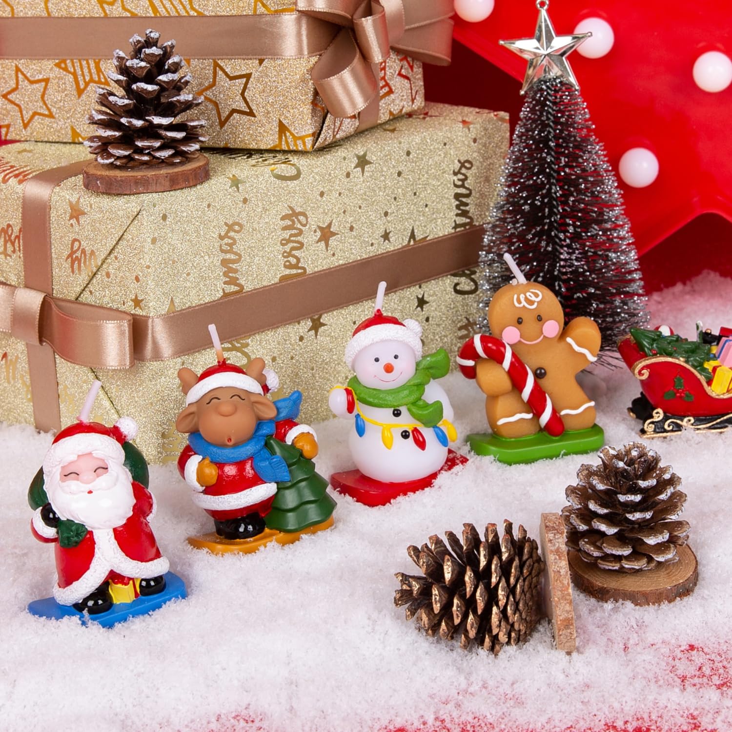 Natural Soy Candles - Gingerbread Man for Holiday Decor & Gifts