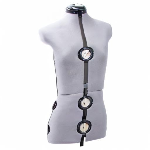 BHD BEAUTY Gray 13 Dials Adjustable Dress Form Mannequin for Sewing - Female Body Torso with Tripod Stand, Up to 70
