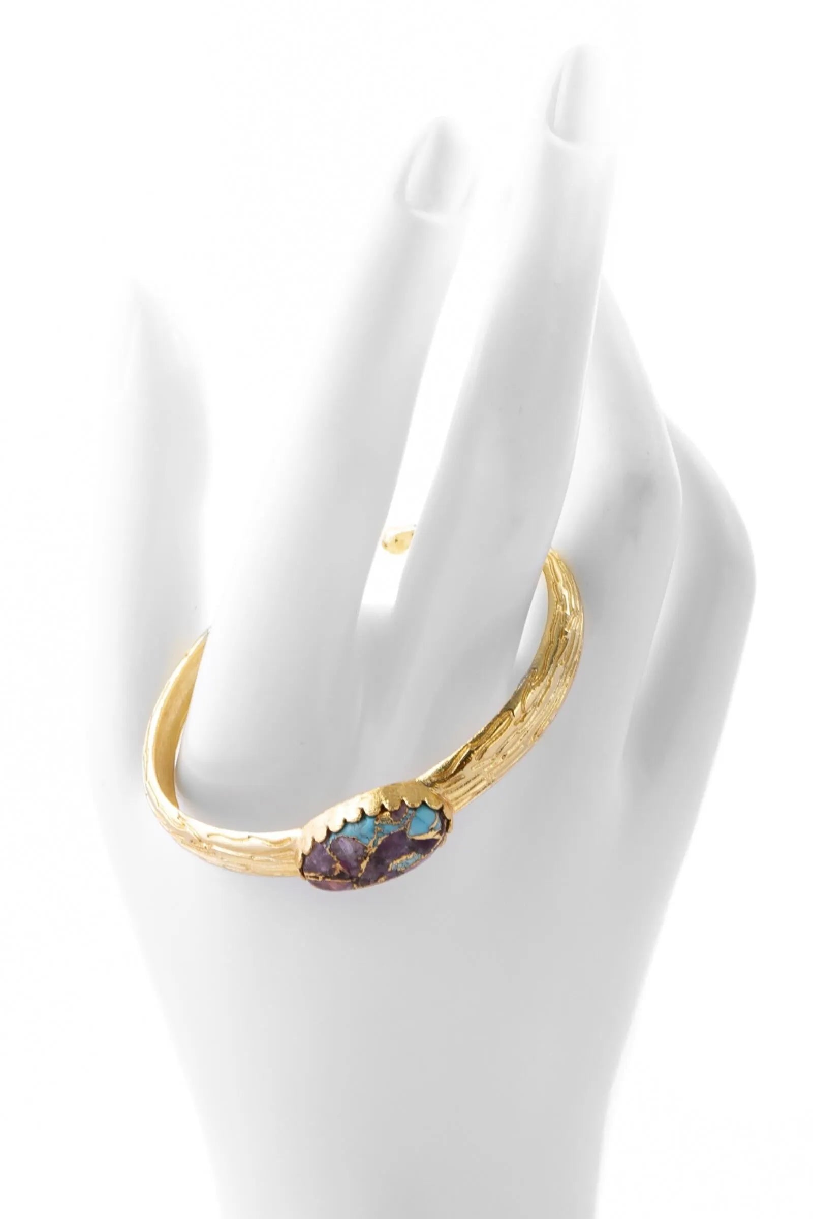 Exquisite Gemstone Cuff Bracelet for Women - Handmade Boho Jewelry with Natural Stones - Perfect for Weddings, Parties & Everyday Wear