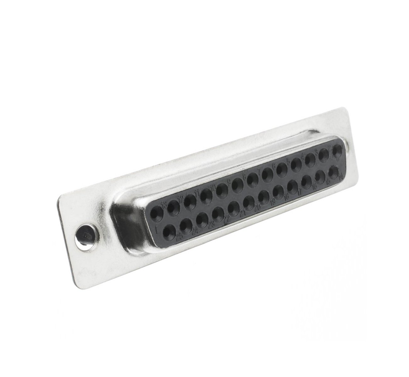 DB25 Female Serial Crimp Housing Connector - High-Quality D-Sub Port for RS232 & Industrial Applications | Perfect for Networking, Automation & Data Transfer
