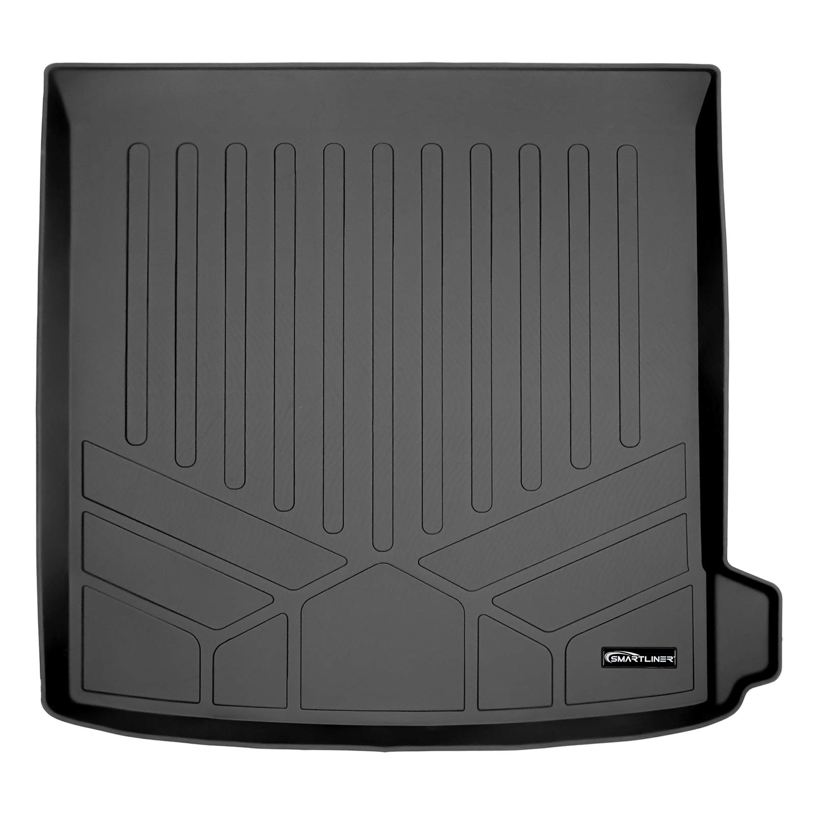 Premium SMARTLINER All-Weather Custom Fit Cargo Liner & Trunk Floor Mat for 2019-2021 Audi Q8/RS Q8 - Heavy Duty Protection, Black - Perfect for Road Trips, Grocery Hauling & Pet Transport
