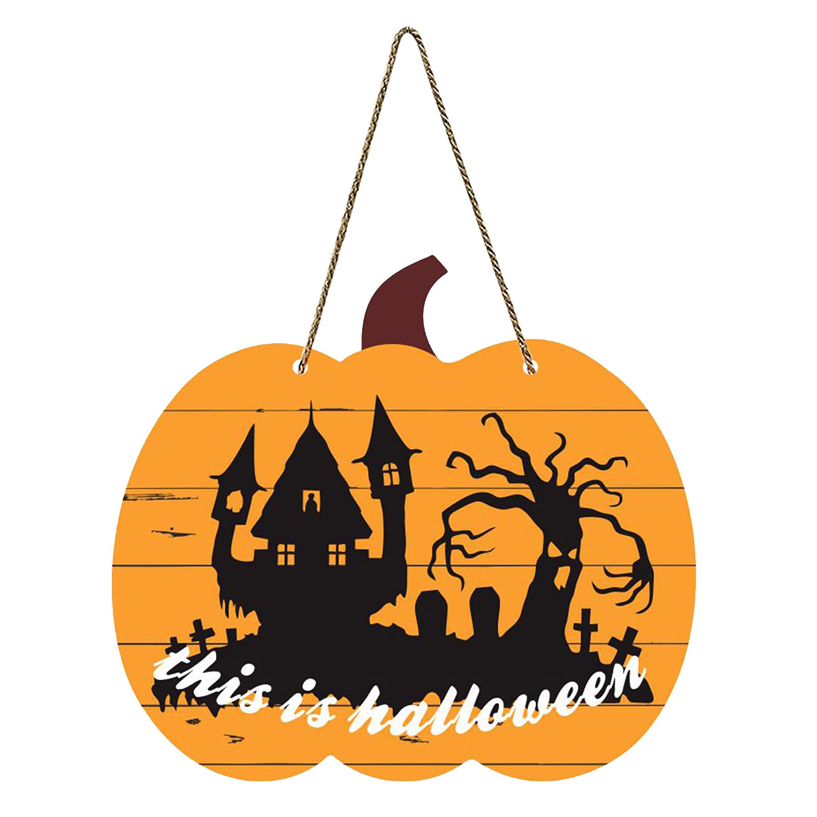 Handcrafted Wooden Fall Pumpkin Decor - Rustic Autumn Home Door Hanging & Welcome Sign for Thanksgiving, Halloween, and Seasonal Decorations