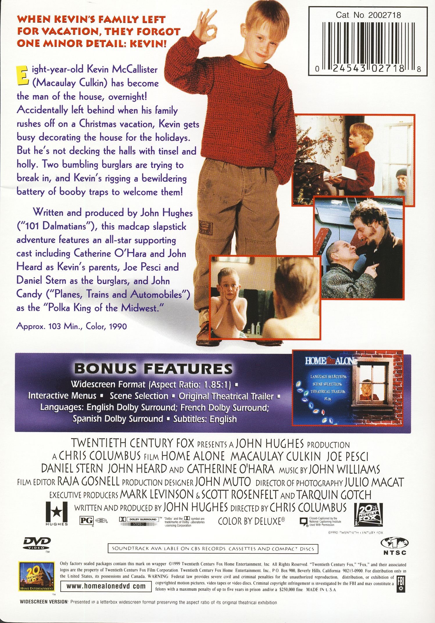 Home Alone DVD - Classic Family Christmas Movie for Kids & Adults | Perfect for Holiday Movie Nights & Family Gatherings