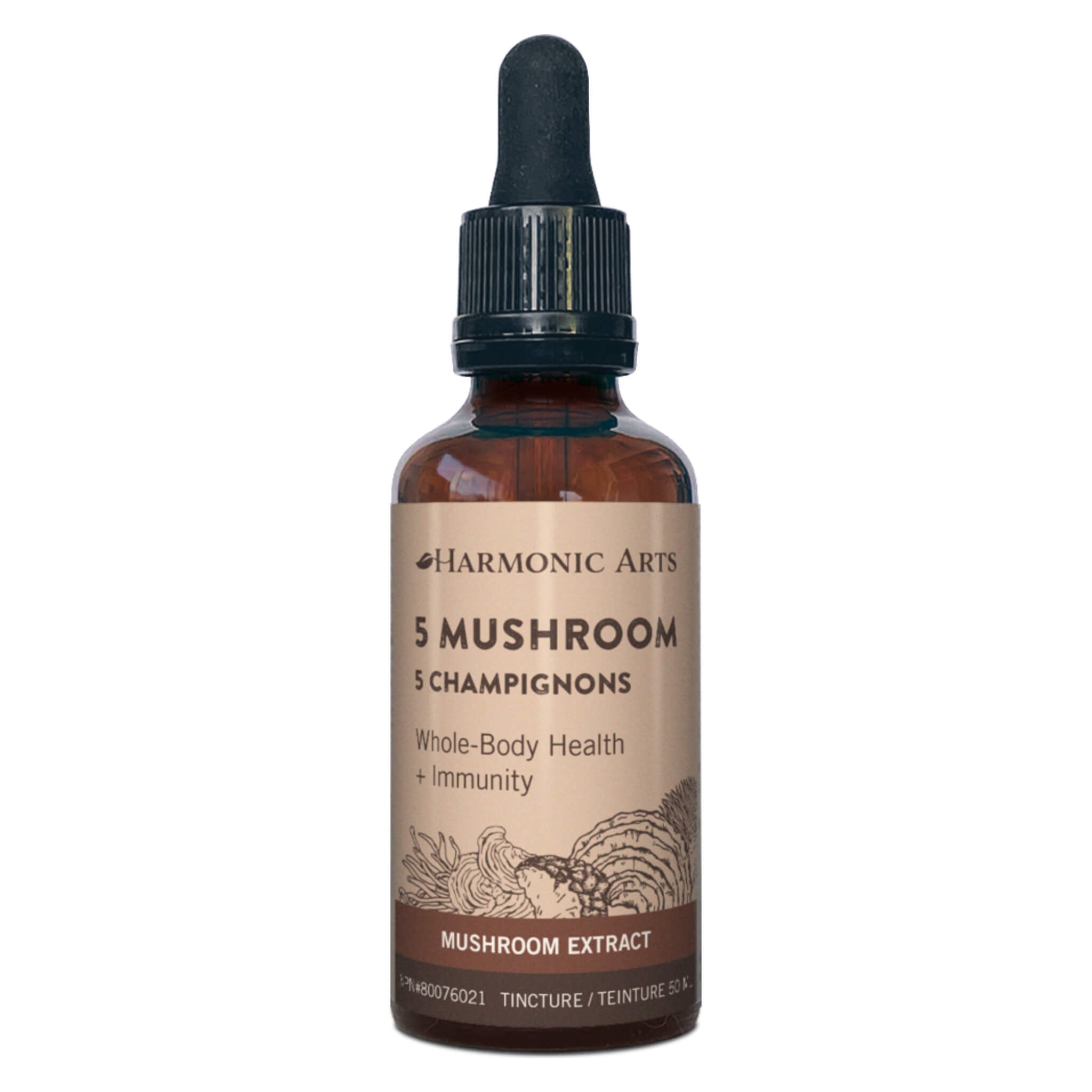 Organic 5 Mushroom Tincture Extract - Reishi, Chaga, Lion's Mane, Cordyceps & Turkey Tail - Immune Support & Cognitive Boost - Perfect for Daily Wellness & Stress Relief