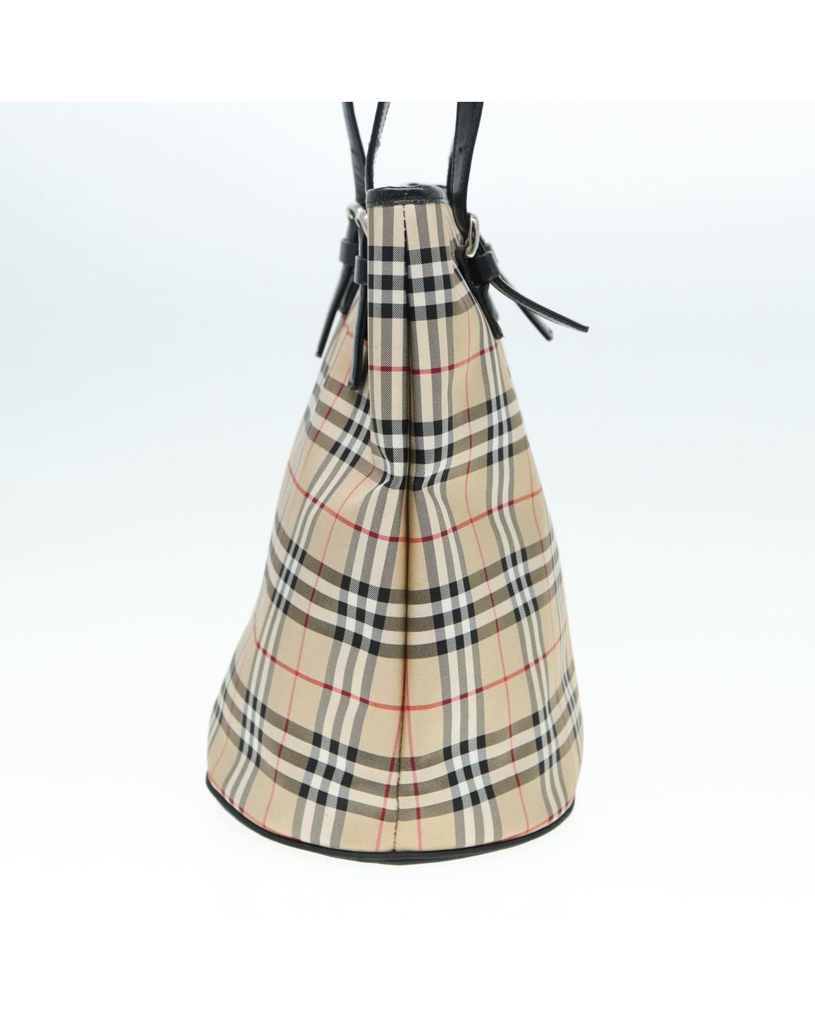 Stylish Beige & Black Checkered Tote Bag - Classic Plaid Design for Women, Perfect for Work, Travel, and Everyday Use