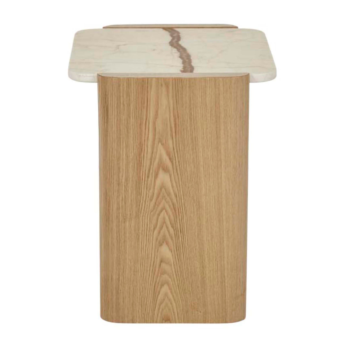 Floyd Marble Side Table - Modern Round Accent Table for Living Room, Bedroom, or Office - Durable & Stylish Home Decor Furniture