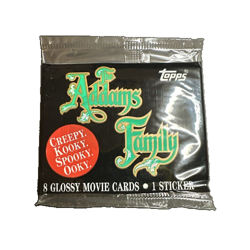 1991 Topps The Addams Family Trading Cards - Unopened Vintage Pack - Perfect for Collectors, Nostalgic Gift & Movie Memorabilia Display