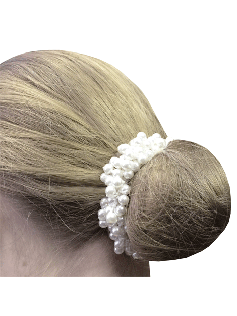 Equetech Pearl Beaded Hair Scrunchie - Elegant Hair Accessories for Women & Girls - Perfect for Weddings, Parties & Everyday Style