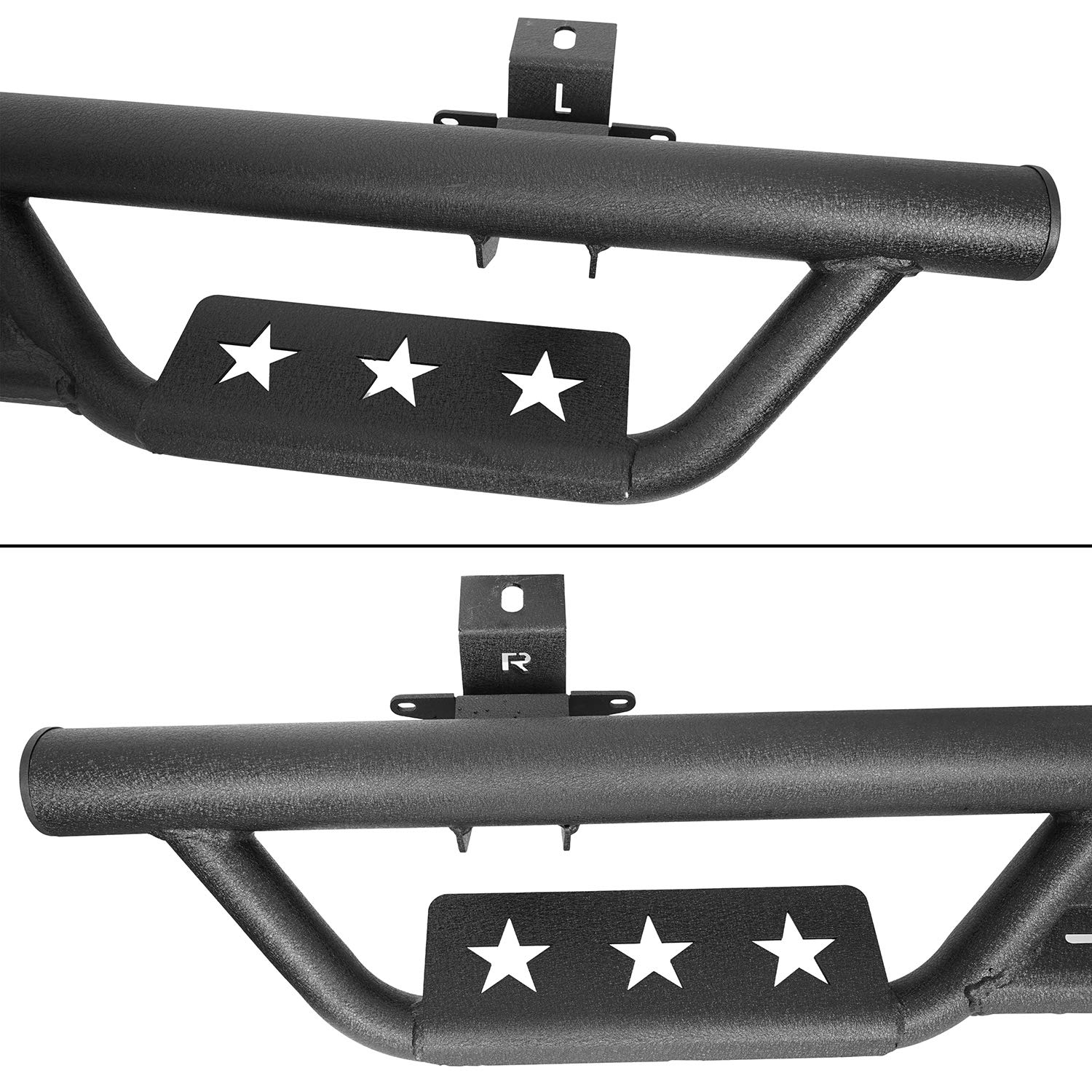 u-Box JLU Running Board Nerf Side Step Bars for Jeep Wrangler JL Unlimited 4-Door (2018-2025) - Heavy Duty Aluminum Alloy Off-Road Side Steps - Easy Installation & Enhanced Vehicle Access for Adventure & Daily Driving