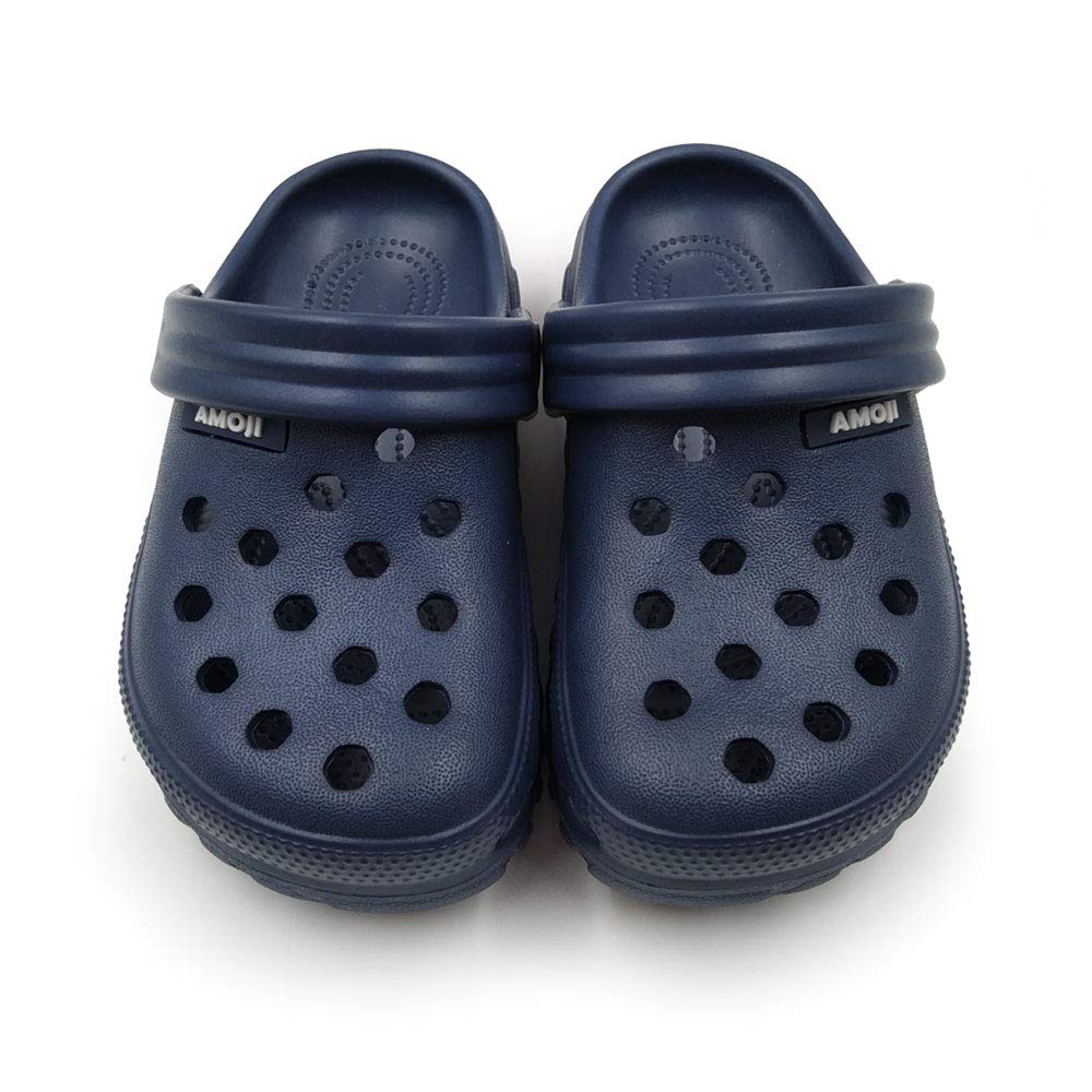 Amoji Kids Garden Clogs - Slip On Waterproof Shoes for Boys & Girls - Perfect for Outdoor Play, Beach, Pool & Backyard Activities