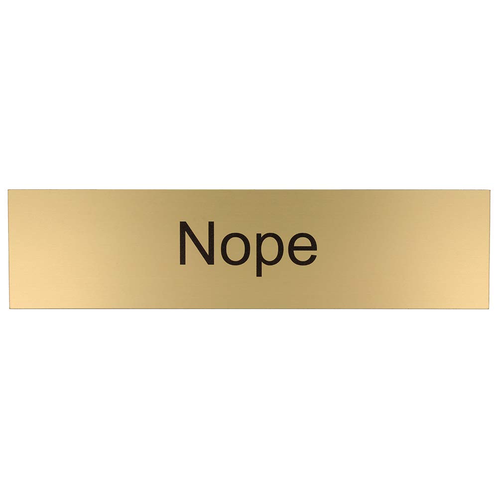 ExcelMark Nope Desk Plate – 2