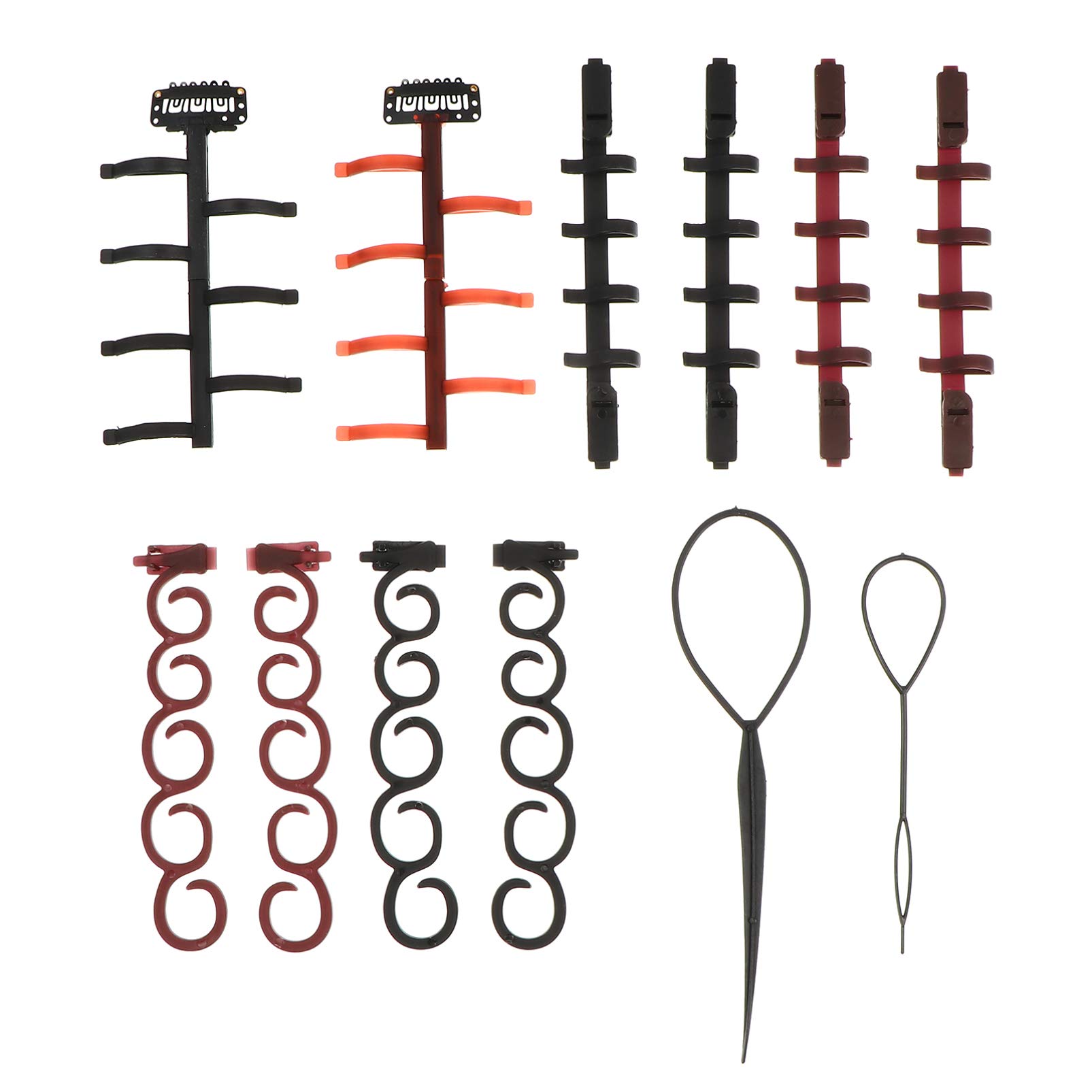 Lurrose Hair Styling Set - 5-Piece DIY Hair Braiding Tool Kit for Easy Spiral & Twist Hairstyles | Professional Hairdresser Accessories for Salon, Home & Party Hairstyling