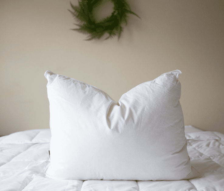 Premium White Duck Down & Feather Pillow - 75% Feather 25% Down Blend for Ultimate Comfort - Perfect for Side Sleepers & Luxury Bedding