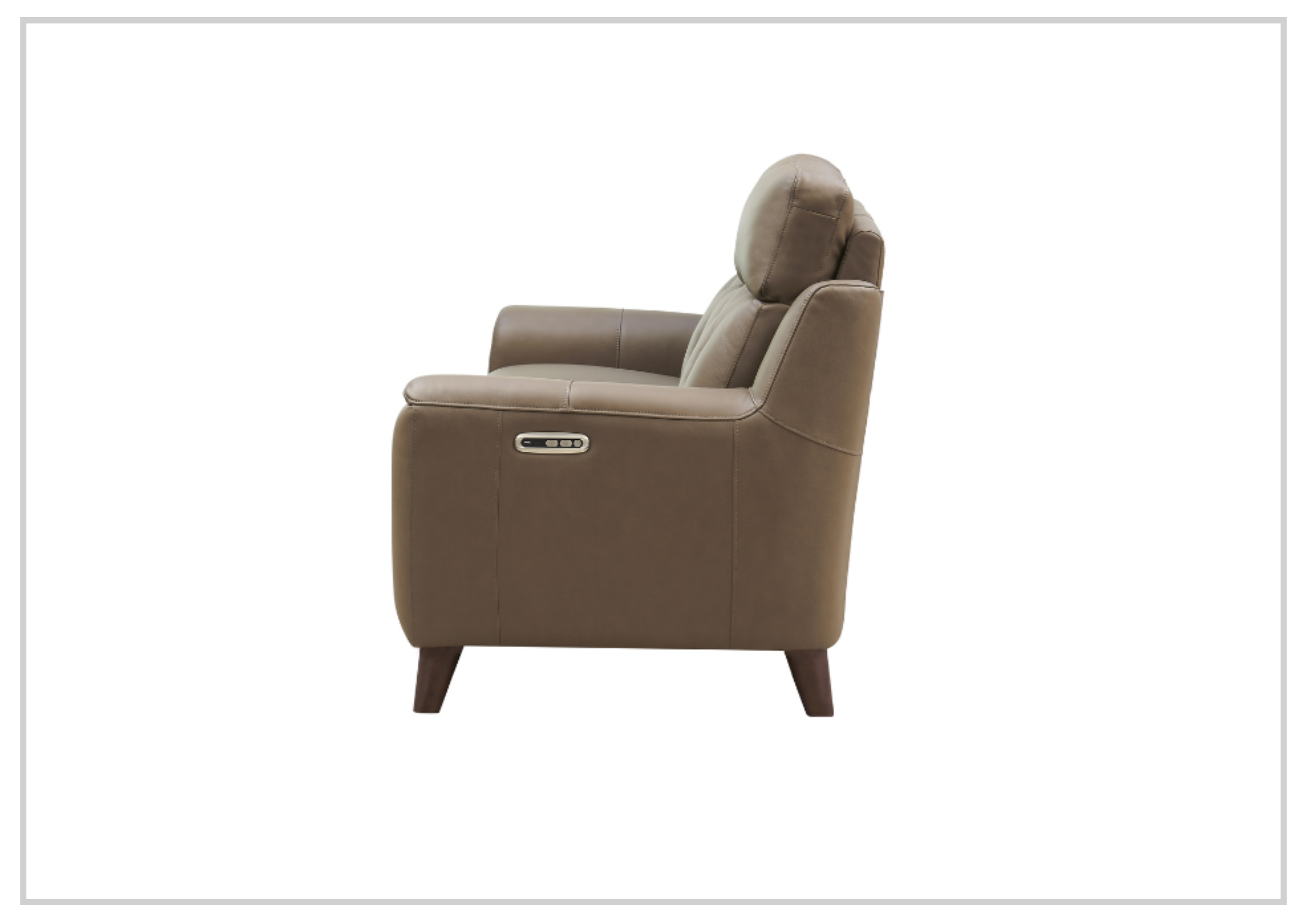 Hydeline Torino Top Grain Leather 2-Seater Power Recliner Sofa with Adjustable Headrest - Perfect for Living Room, Home Theater & Relaxation