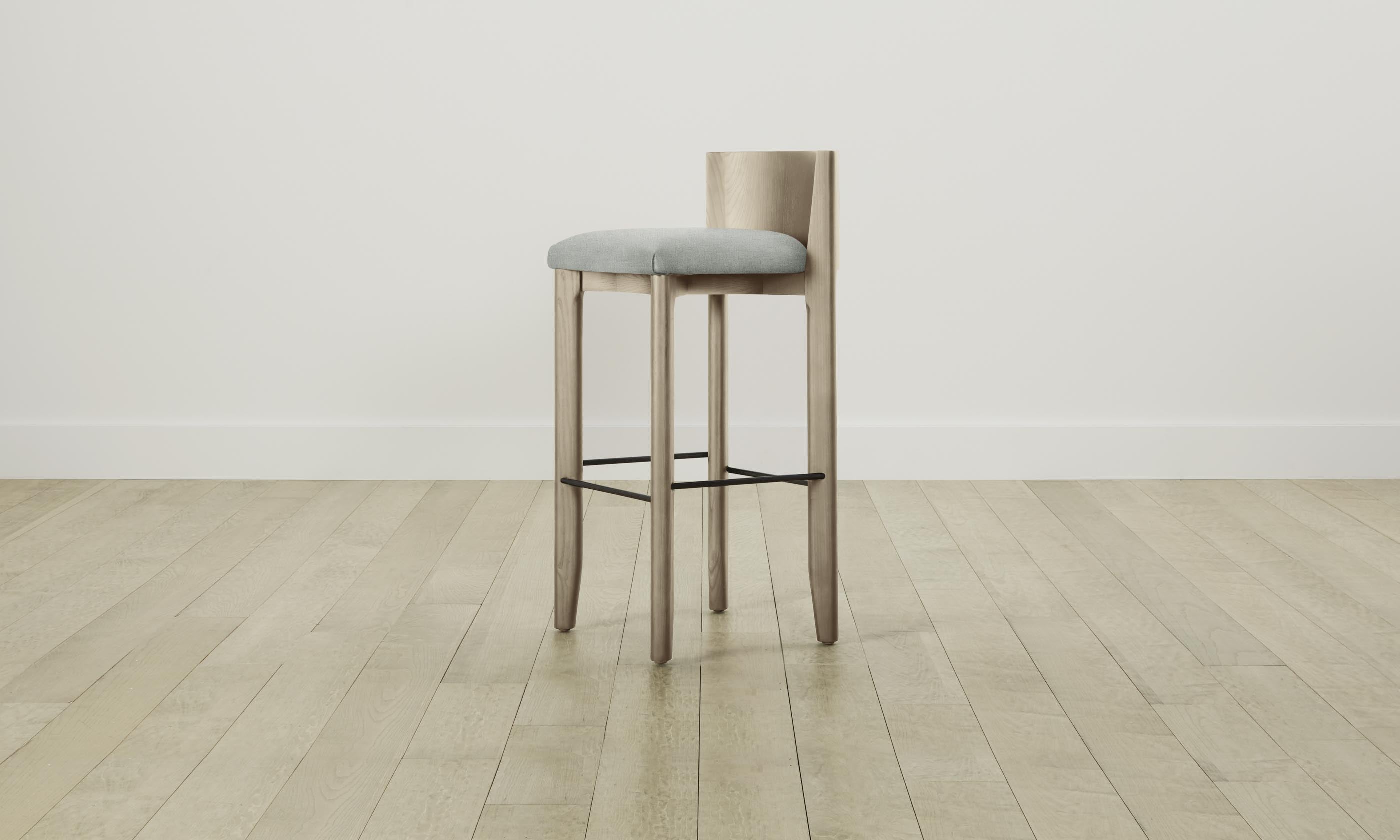 Premium Delancey Bar & Counter Stool with Performance Mélange Weave in Seaglass - Modern Kitchen Island & Home Bar Seating for Stylish Entertaining