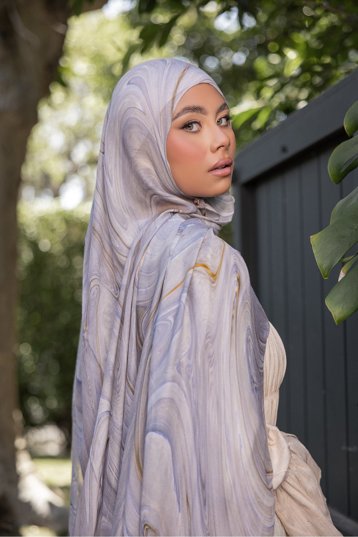 Celeste Print Modal Hijab - Soft & Breathable Muslim Scarf for Women - Perfect for Prayer, Daily Wear & Special Occasions
