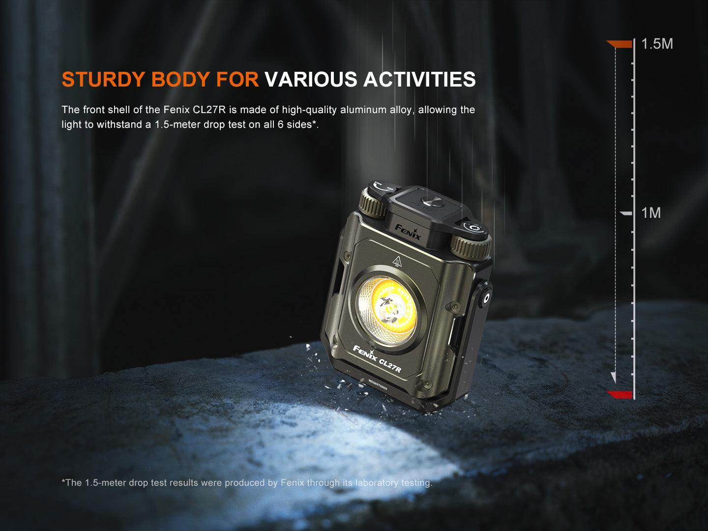 Fenix CL27R Rechargeable Camping Lantern - 550 Lumen LED, IP66 Waterproof, Perfect for Outdoor Adventures, Hiking, Emergency & Power Outages