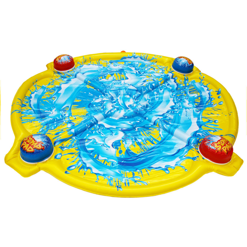 Banzai 42 Inch Stomp 'N Splash Blast Pad Sprinkler for Kids - Outdoor Water Play Toy for Backyard, Summer Fun, and Pool Parties