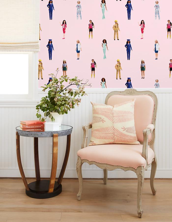 Career Barbie™ Wallpaper - Pink Barbie™ Themed Decor for Girls' Room, Nursery, or Playroom - Perfect for Bedroom, Office, or Party Decorations