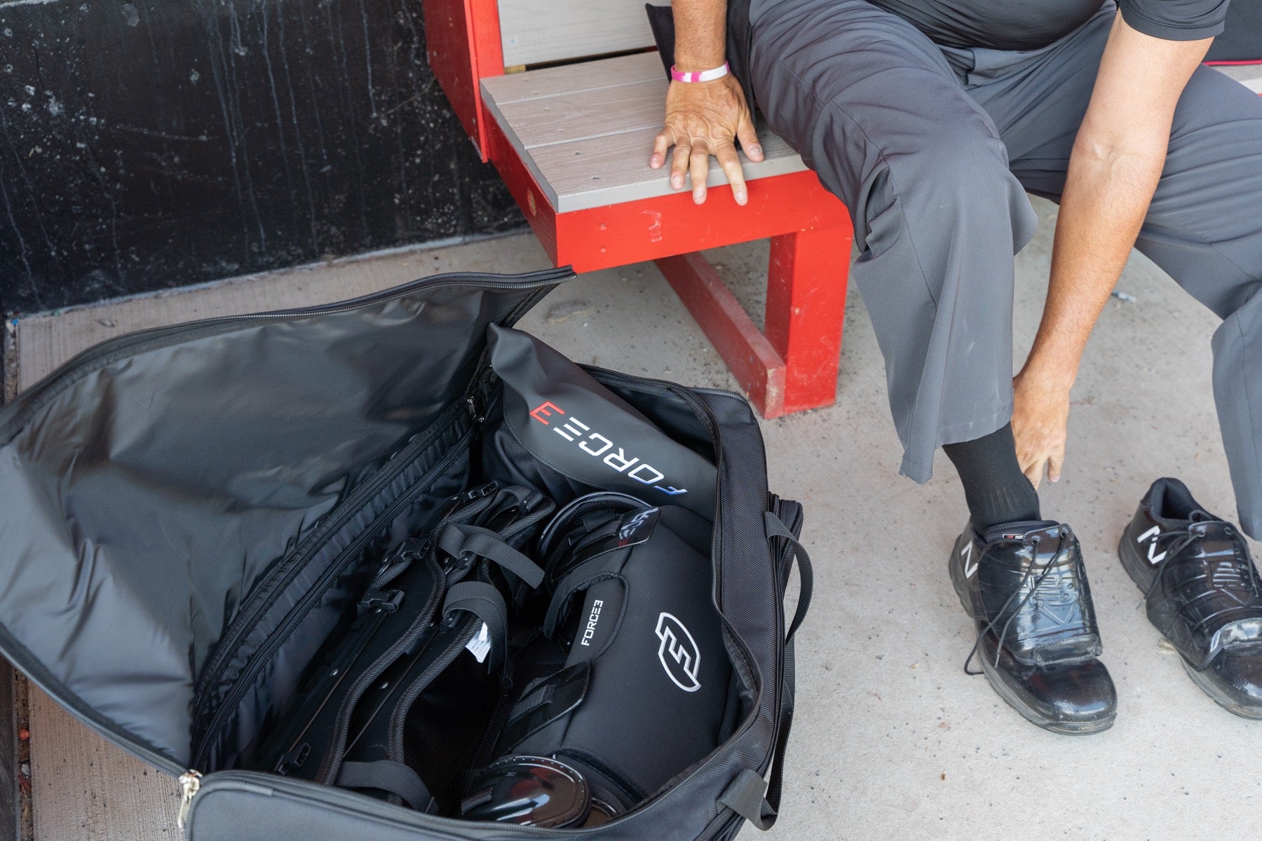 FORCE3 Ultimate Rolling Equipment Bag - Durable Heavy-Duty Sports Gear Storage with Wheels for Baseball, Football, Gym & Travel - Perfect for Athletes, Coaches and Team Equipment Transport