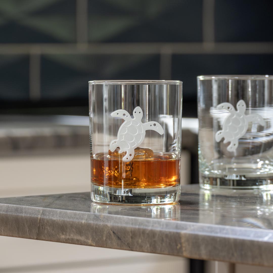 Premium 13oz Double Old Fashioned Whiskey Glasses Set of 4 - Heavy Base Cocktail Tumblers for Bourbon, Scotch & Whiskey - Perfect for Home Bar, Gifts & Entertaining