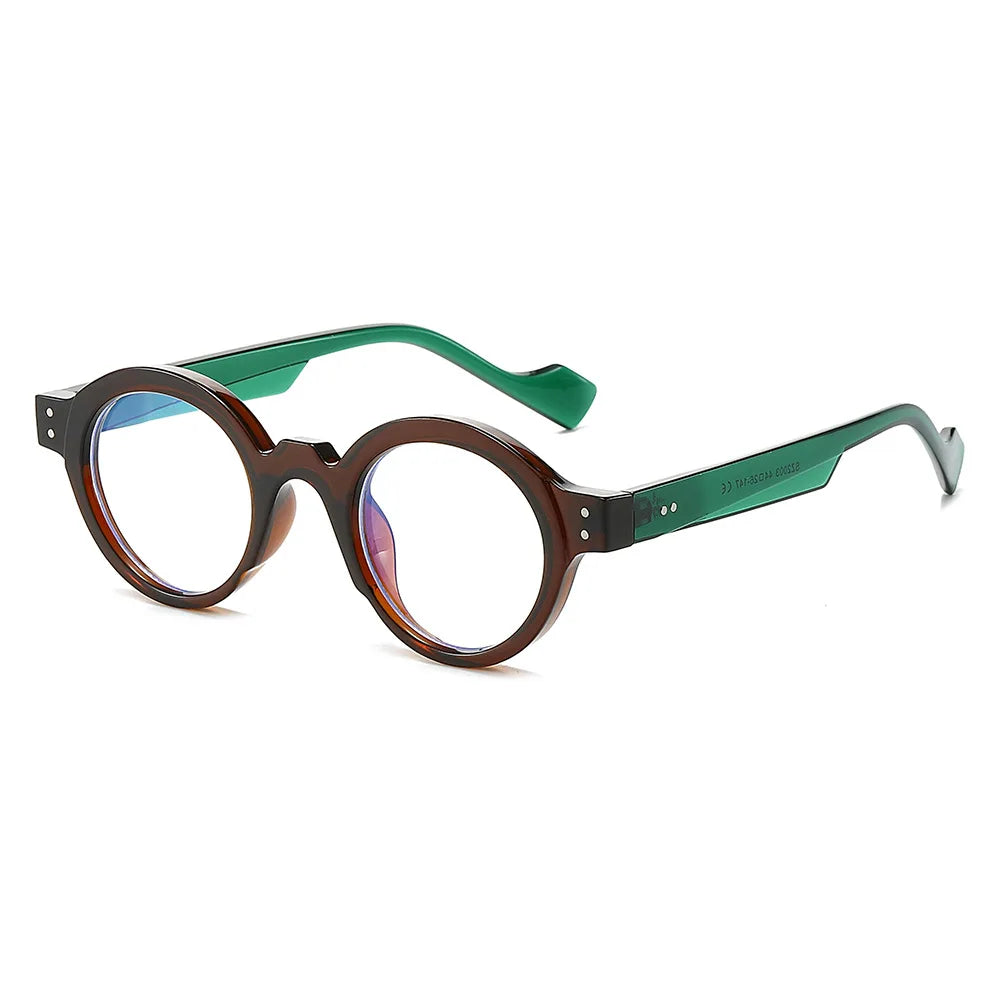 CCspace Unisex Full Rim Round Polycarbonate Reading Glasses R57194 - Stylish & Durable for Reading, Computer Work & Daily Use