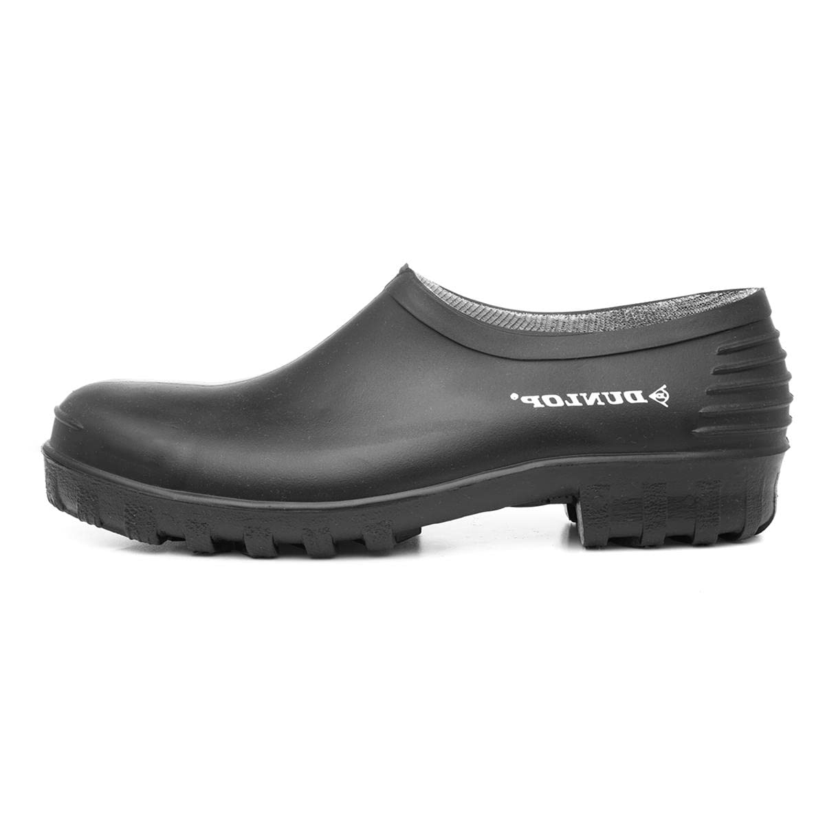 Dunlop Men's Easy Clean Waterproof Wellington Rain Boots - Black - Size US 8 - Ideal for Gardening, Farming, Hiking & Outdoor Activities