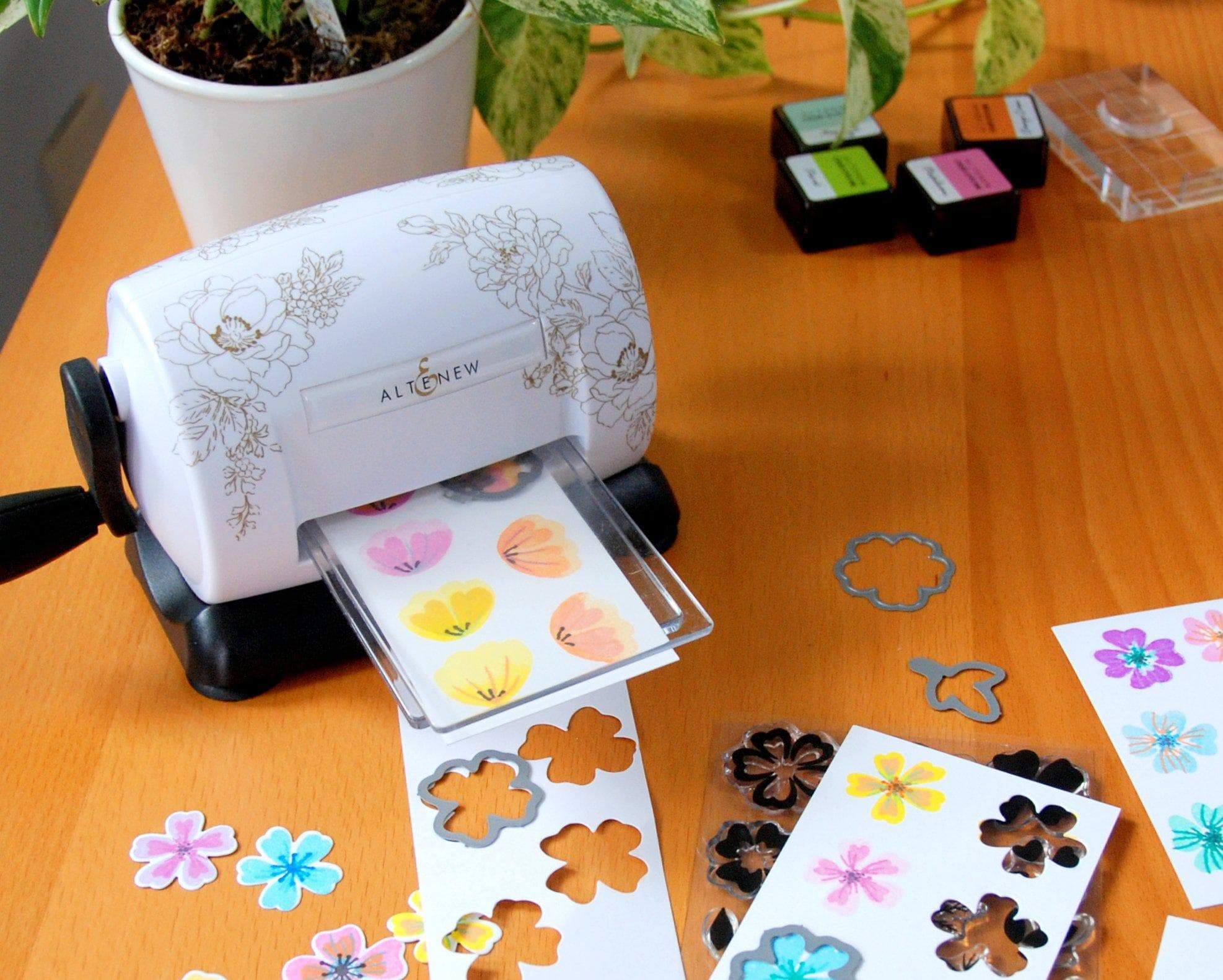 Mini Blossom Die Cutting Machine for DIY Scrapbooking, Card Making & Paper Crafts - Compact & Portable Craft Tool for Home & School Projects