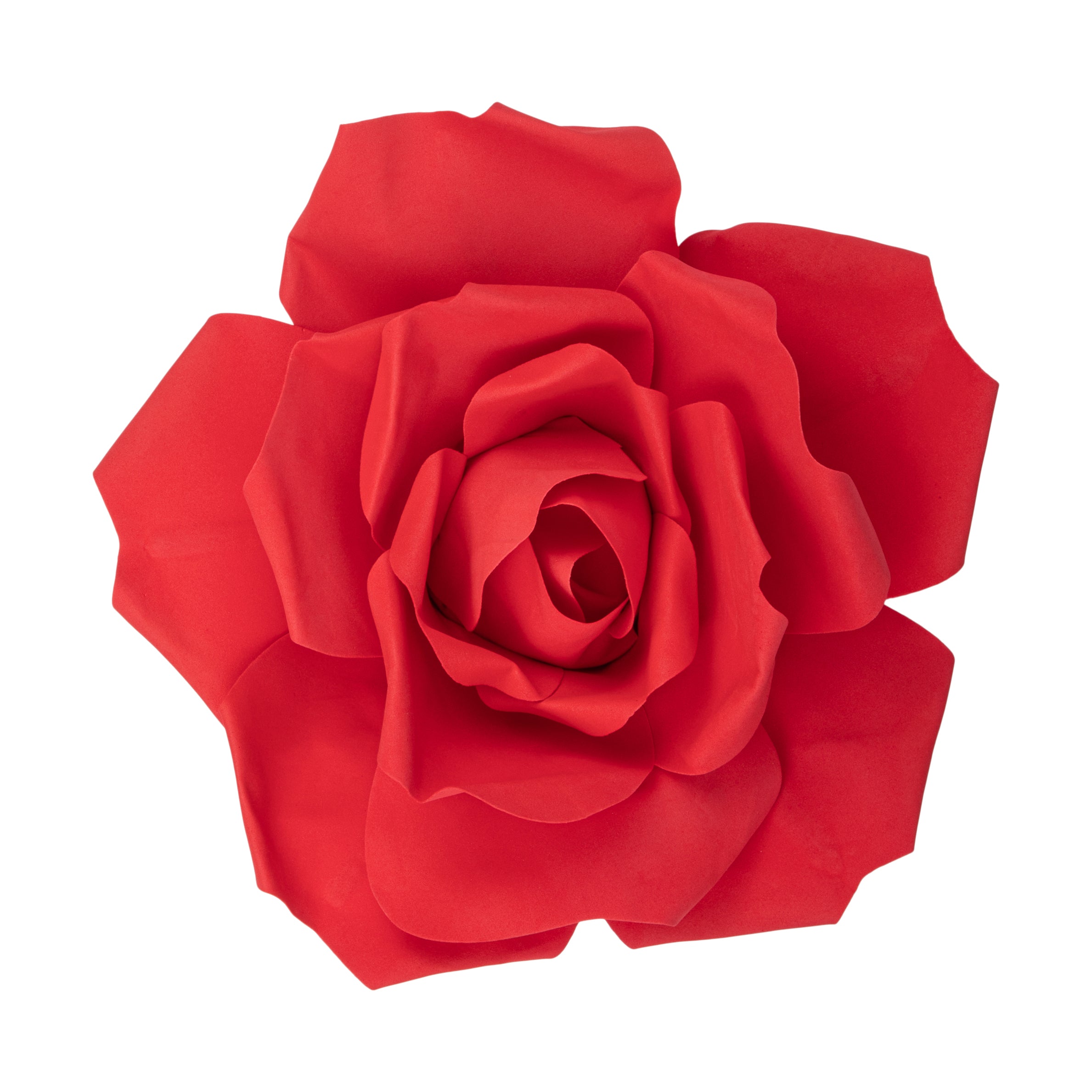 Large Red Foam Rose Wall Decor - 30 cm (12 Inches) for Home, Wedding, Party & Event Decoration