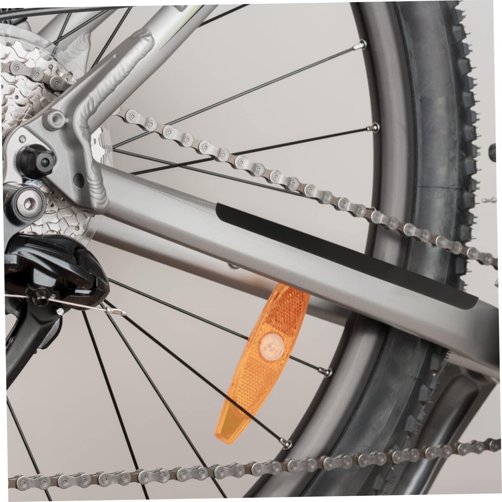 2-Pack Bicycle Chain Guard Stickers - Anti-Scratch Bike Frame Protection Decals, Chainstay Protector Tapes for Road & Mountain Bikes - Prevent Scratches During Cycling & Commuting