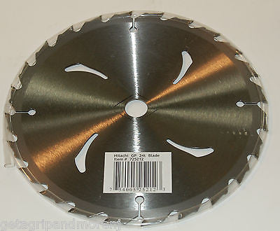 Hitachi 24T 7-1/4 Inch Thin Kerf Combination Circular Saw Blade - Perfect for Woodworking, Framing, and DIY Projects