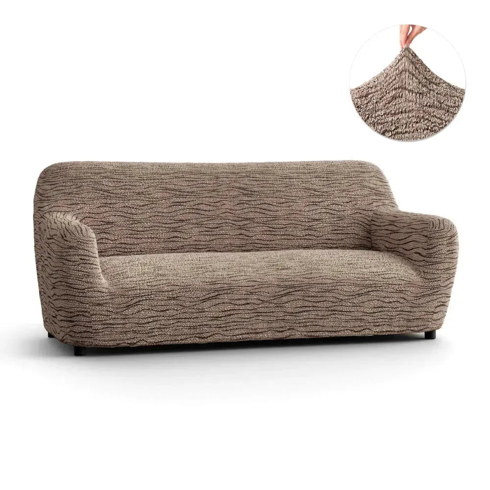 3 Seater Sofa Slipcover - Soft Microfiber Printed Fabric - Perfect for Living Room, Family Room & Home Decor